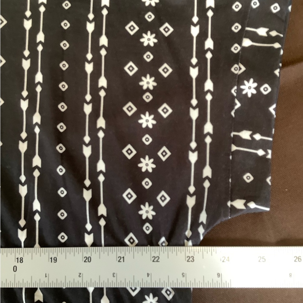 Black and White Patterned Women's Dress - Picture 8 of 8